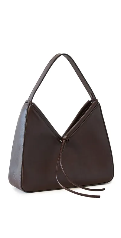 Reformation Medium Chiara Shoulder Bag In Tobacco