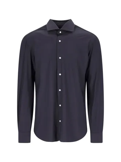 Barba Napoli Classic Shirt In Blue