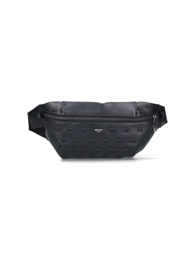 Jimmy Choo "finsley" Waist Bag In Black  