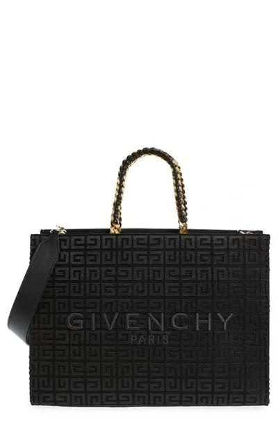 Givenchy Medium G Tote Bag With Chain In Black