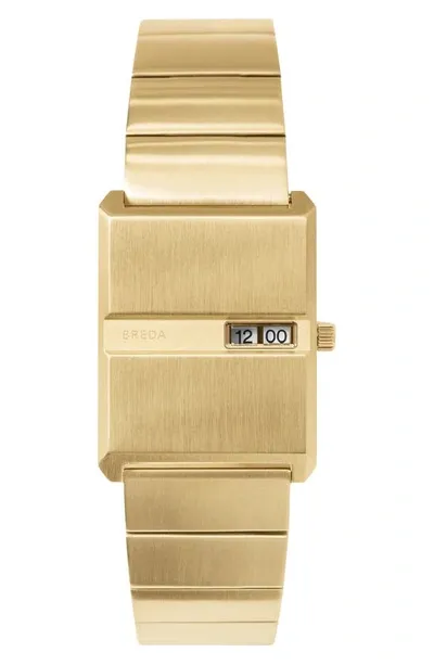 Breda Pulse Tandem Watch In Gold