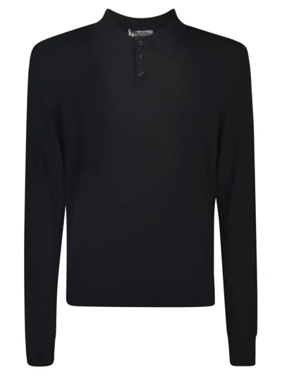 Lanvin Collared Sweater In Black