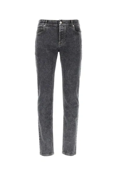 Balmain Man Denim Jeans In Blue