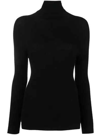 Fabiana Filippi Ribbed Sweater In Black  