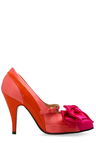 Maison Margiela Tabi Monster Bow Pump In Pink