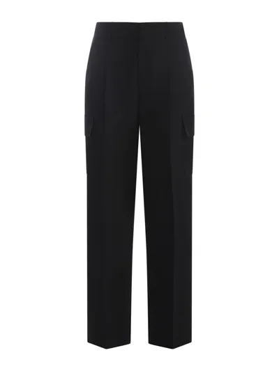 Drôle De Monsieur Trousers Drole De Monsieur In Wool Blend In Black