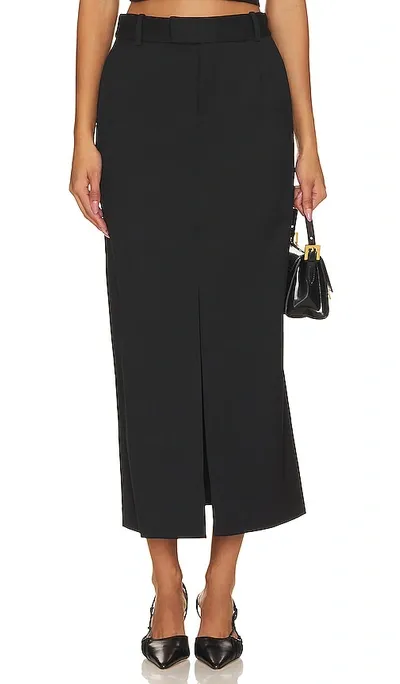 Simkhai Jalda Straight Skirt In Black