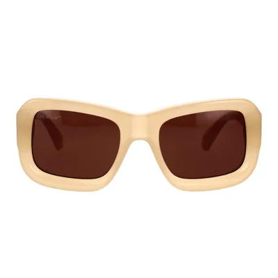 Off-white Sunglasses In Brown