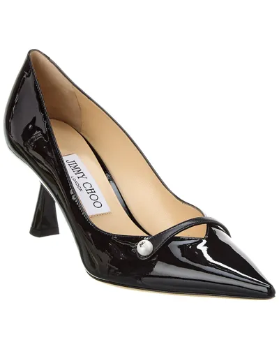 Jimmy Choo Black Leather Rosalia Pumps