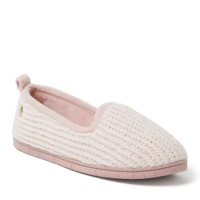 Dearfoams Women's Rachel Marled Chenille Closed Back Slippers In Pale Mauve