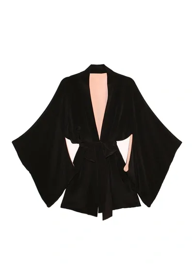 Fleur Du Mal Haori Kimono In Black