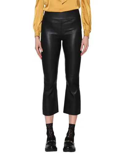 Walter Baker Luisa Leather Pant In Black