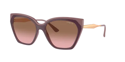 Vogue Eyewear Woman Sunglasses Vo5521s In Pink Gradient Brown