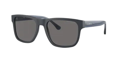 Emporio Armani Man Sunglasses Ea4163 In Dark Grey Polar