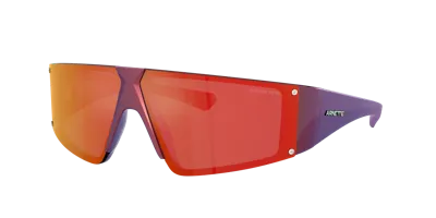 Arnette Man Sunglasses An4332 Saturnya In Dark Grey Mirror Red,yellow