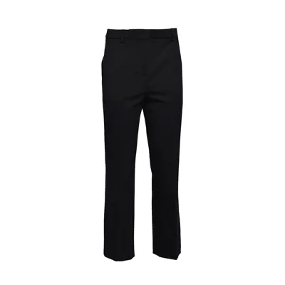 Moschino Tailored Cropped Trousers In Black