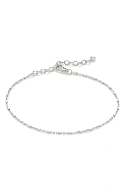 Monica Vinader Womens Sterling Silver Station Recycled Sterling-silver Chain Bracelet