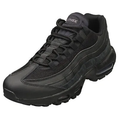 Pre-owned Nike Air Max 95 Essential Herren Black Sneaker Mode - 45 Eu