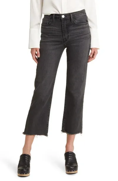 Frame Denim Le Jane Inkwell Crop Jean In Obsidian