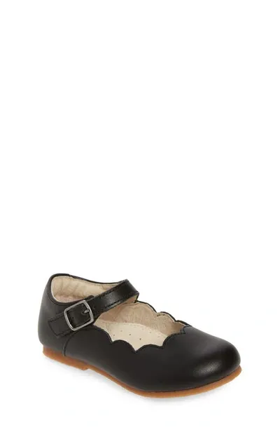 L'amour Kids' Sonia Mary Jane Flat In Black