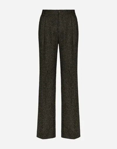 Dolce & Gabbana Stretch Alpaca And Wool Straight-leg Pants