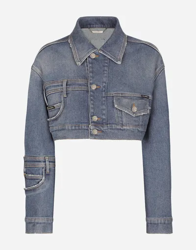 Dolce & Gabbana Short Patchwork Denim Jacket