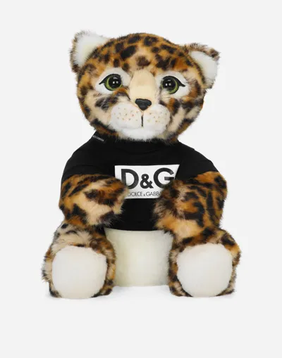 Dolce & Gabbana Leopard Mascot Soft Toy In Multi