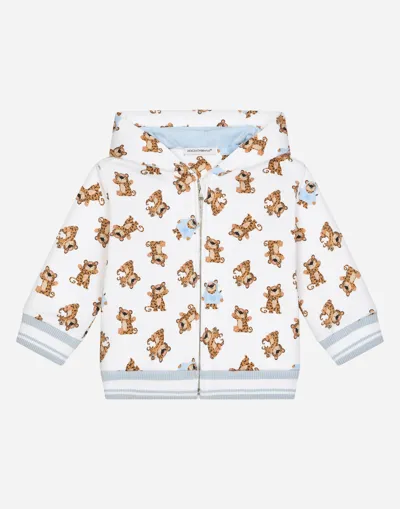 Dolce & Gabbana Babies' Hoodie Mit Cartoon-print In White