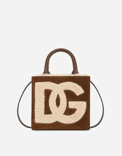 Dolce & Gabbana Dg Daily Mini Shopper In Orange