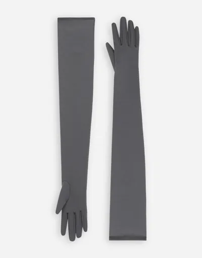 Dolce & Gabbana Long Stretch Jersey Milano Rib Gloves