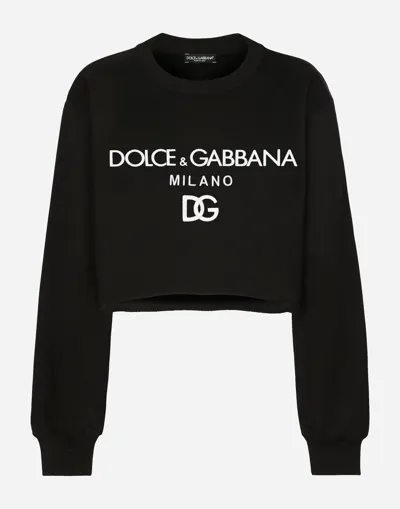 Dolce & Gabbana Jersey Sweatshirt With Dolce&gabbana Print