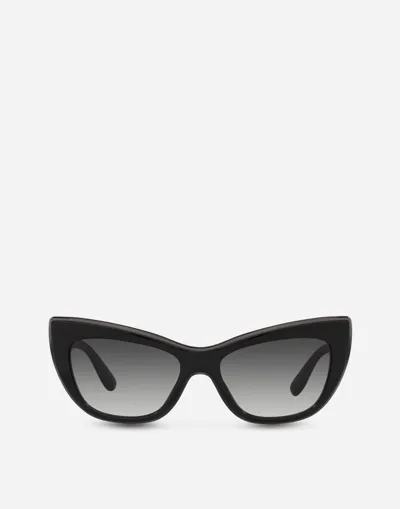 Dolce & Gabbana New Print Sunglasses In Black