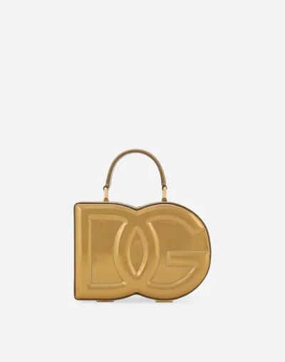 Dolce & Gabbana Dg Logo Bag Box Handbag In Yellow