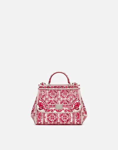 Dolce & Gabbana Mini Sicily Handbag In Red