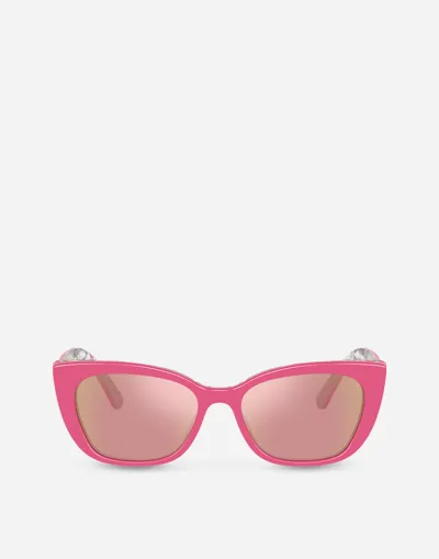 Dolce & Gabbana Happy Garden Sunglasses In Pink