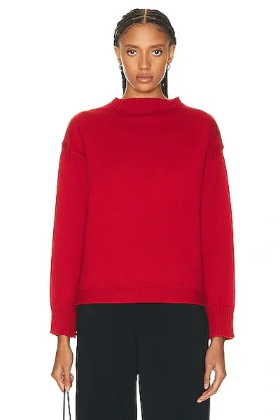 Totême Wool Guernsey Knit Red