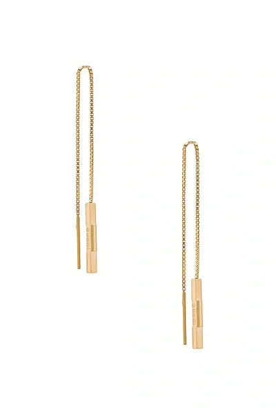 Gucci Link To Love Chain Earrings In Yellow Gold