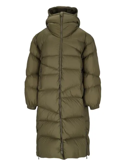 Bacon "double B Maxi Wlt" Down Jacket In Green