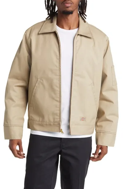 Dickies Eisenhower Water Repellent Insulated Jacket In Beige