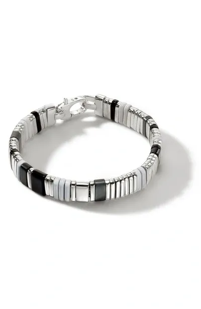 John Hardy Colorblock Sterling Silver Bracelet In Black