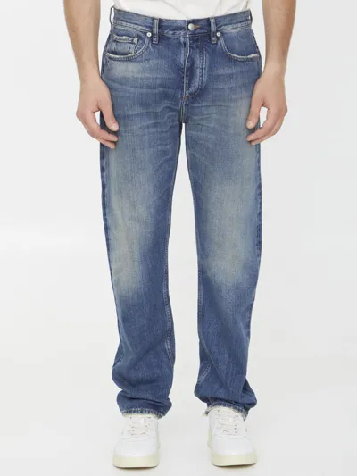 Burberry Ausgeblichene Straight-leg-jeans In Denim