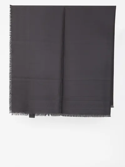 Saint Laurent Large Square Scarf In Black