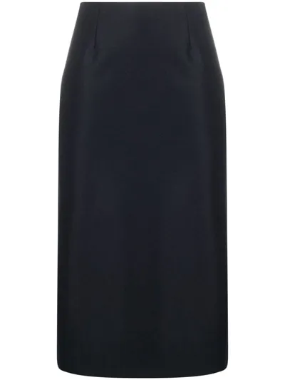 Maison Margiela Midi Skirt In Black