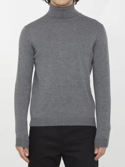 Roberto Collina Merino Wool Jumper In Grey