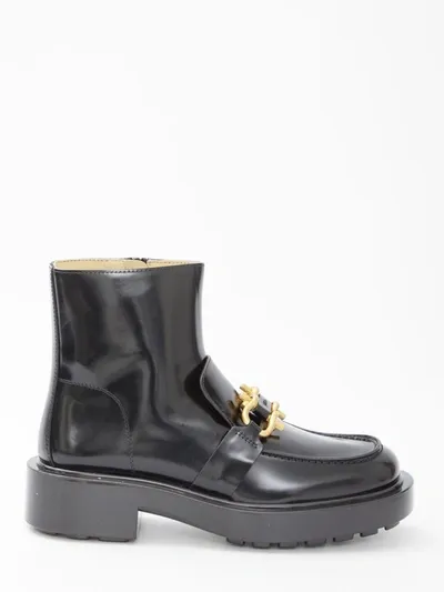 Bottega Veneta Monsieur Chunky Ankle Boots In Black