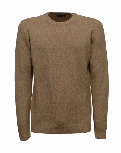 Roberto Collina Wool Knitwear. In Camel