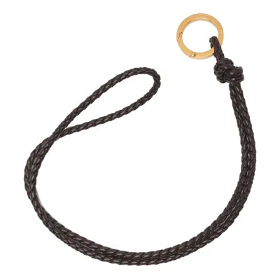 Bottega Veneta Braided Keyring In Green