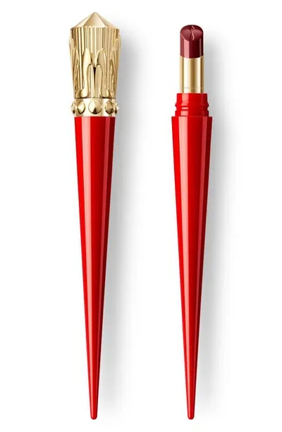 Christian Louboutin Rouge Stiletto Glossy Shine Lipstick In Bella Vino 