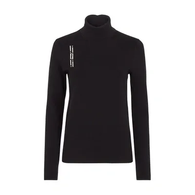 Fendi High-neck Sweater In Black