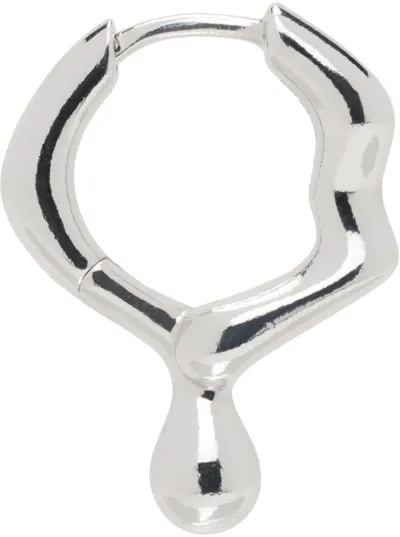 Maria Black Silver Mira Huggie Single Earring